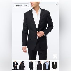 THOMPSON SUIT JACKET IN WORSTED WOOL
Size: 44/R
Color: BLACK